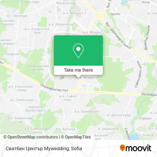 Карта Сватбен Център Mywedding