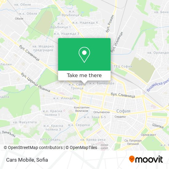 Cars Mobile map
