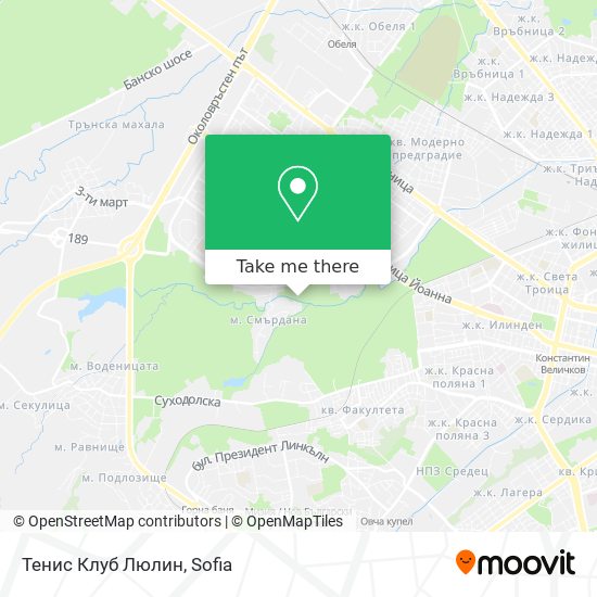 Тенис Клуб Люлин map