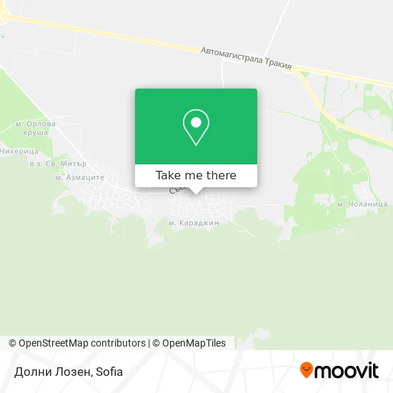 Карта Долни Лозен