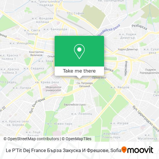 Le P'Tit Dej France Бърза Закуска И Фрешове map