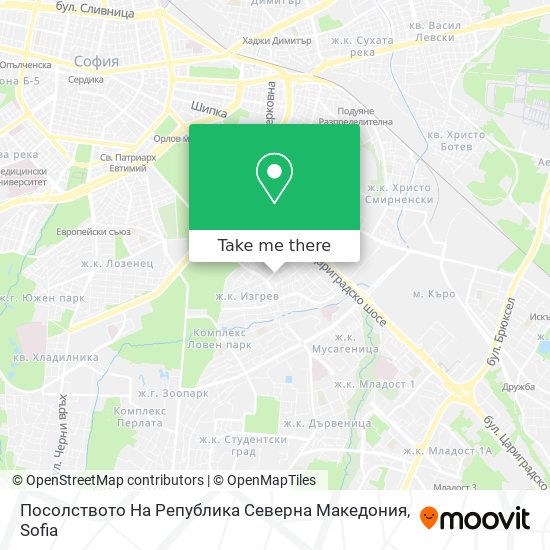 Посолството На Република Северна Македония map