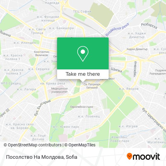 Посолство На Молдова map