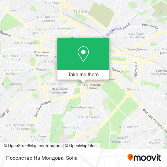 Карта Посолство На Молдова