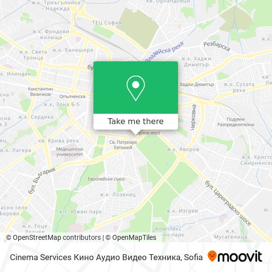 Карта Cinema Services Кино Аудио Видео Техника