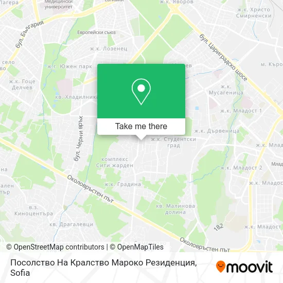 Карта Посолство На Кралство Мароко Резиденция