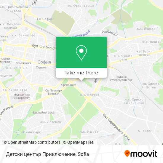 Карта Детски център Приключение