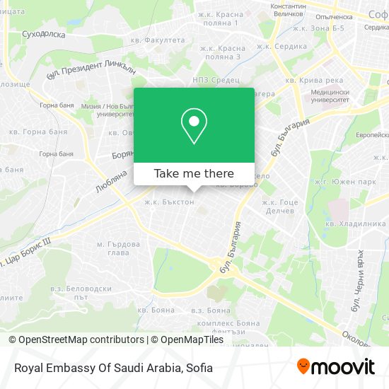 Royal Embassy Of Saudi Arabia map