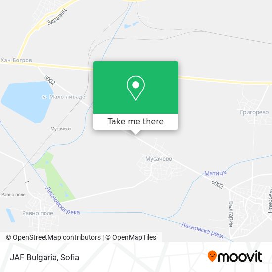 JAF Bulgaria map