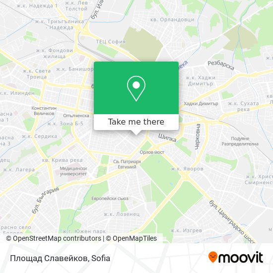 Площад Славейков map