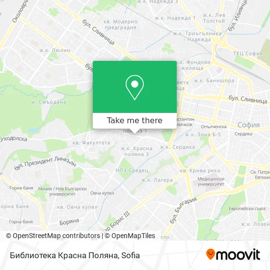 Карта Библиотека Красна Поляна