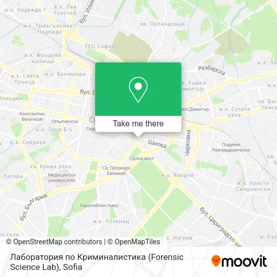 Карта Лаборатория по Криминалистика (Forensic Science Lab)