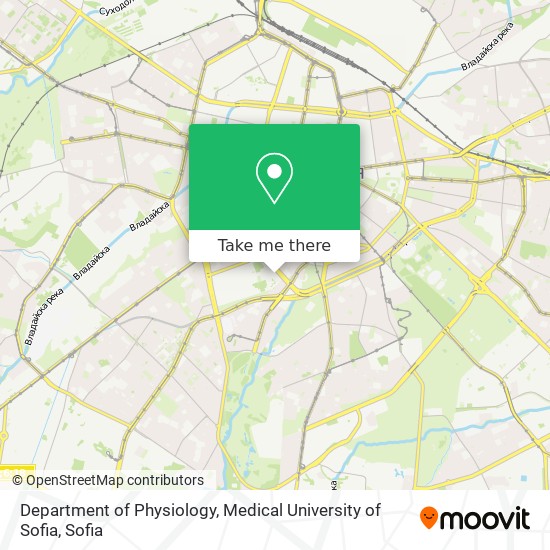 Department of Physiology, Medical University of Sofia map
