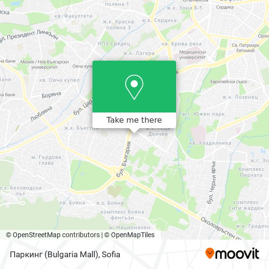 Паркинг (Bulgaria Mall) map