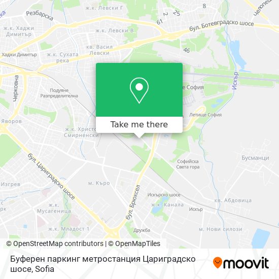 Буферен паркинг метростанция Цариградско шосе map