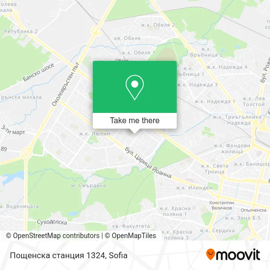 Карта Пощенска станция 1324
