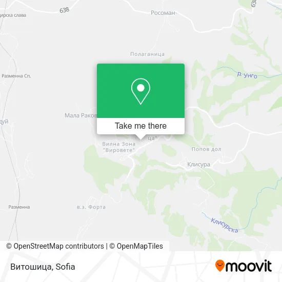 Карта Витошица