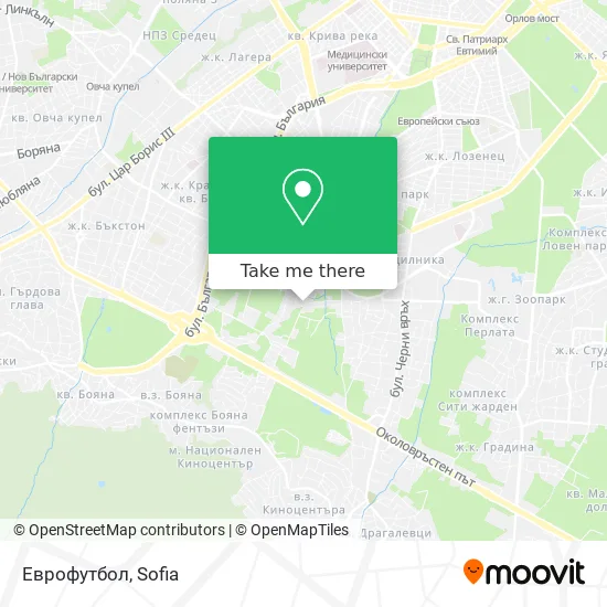 Еврофутбол map