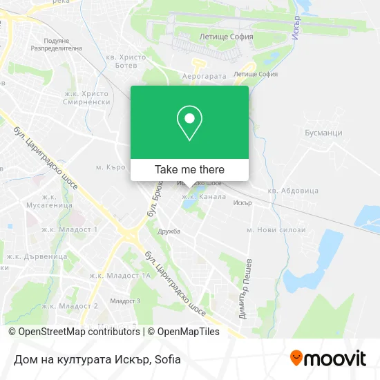 Карта Дом на културата  Искър