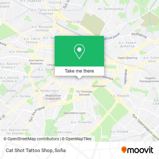 Cat Shot Tattoo Shop map