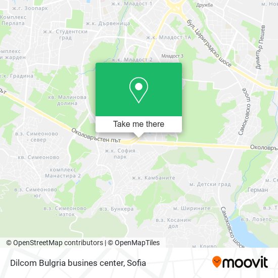 Dilcom Bulgria busines center map
