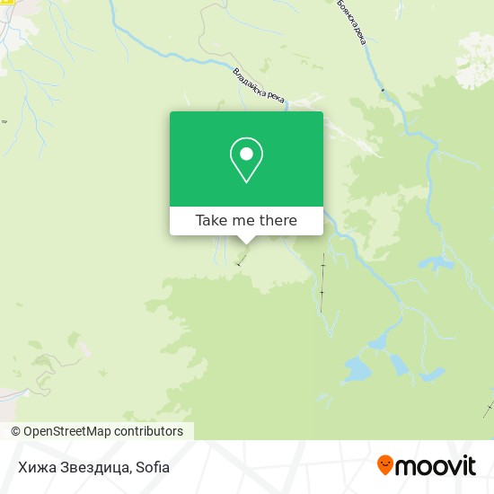 Хижа Звездица map
