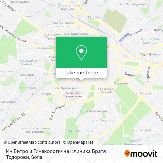 Ин Витро и Гинекологична Клиника  Братя Тодорови map