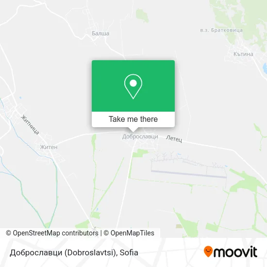 Карта Доброславци (Dobroslavtsi)