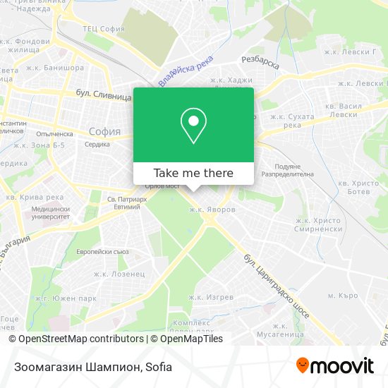 Зоомагазин Шампион map