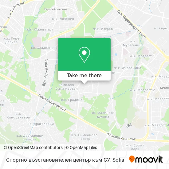 Спортно-възстановителен център към СУ map