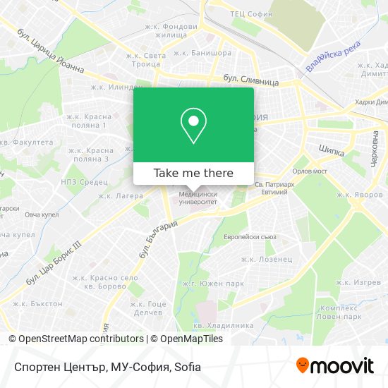 Спортен Център, МУ-София map