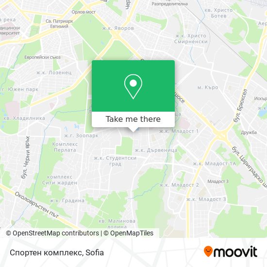 Спортен комплекс map