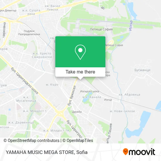 Карта YAMAHA MUSIC MEGA STORE