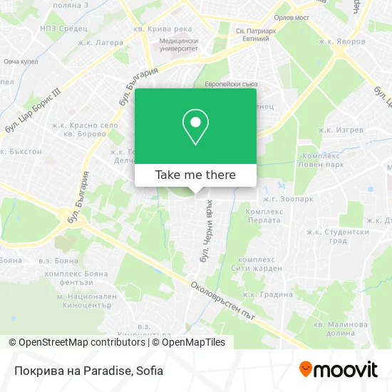 Карта Покрива на Paradise