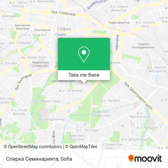 Карта Спирка Семинарията