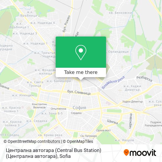 Централна автогара (Central Bus Station) (Централна автогара) map
