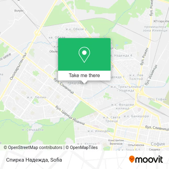 Карта Спирка  Надежда