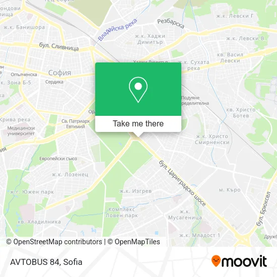 Карта AVTOBUS 84