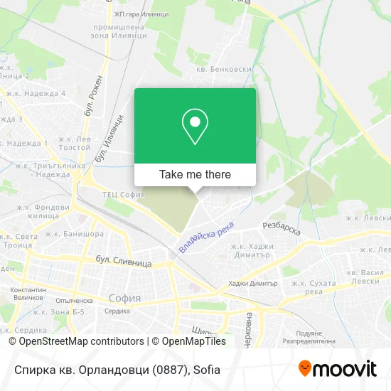 Карта Спирка кв. Орландовци (0887)