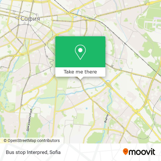 Bus stop Interpred map