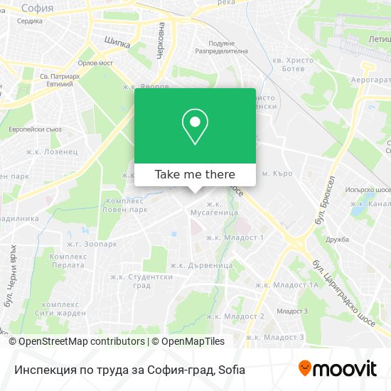 Инспекция по труда за София-град map