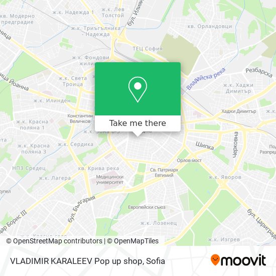 VLADIMIR KARALEEV Pop up shop map