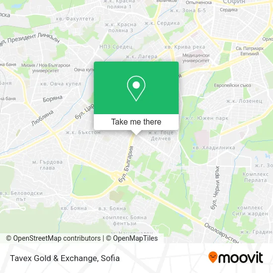 Карта Tavex Gold & Exchange