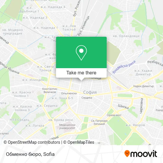 Карта Обменно бюро