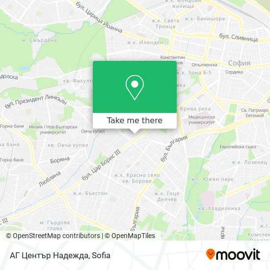 АГ Център  Надежда map