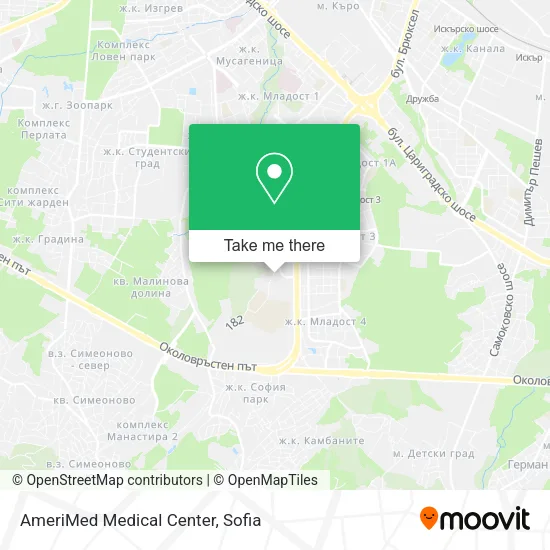 Карта AmeriMed Medical Center