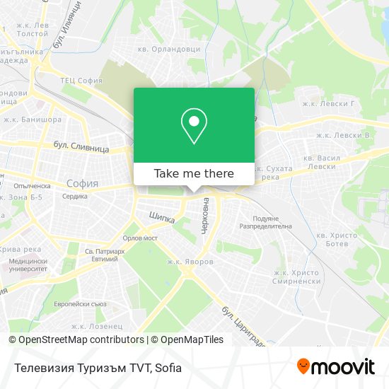 Телевизия Туризъм ТVT map