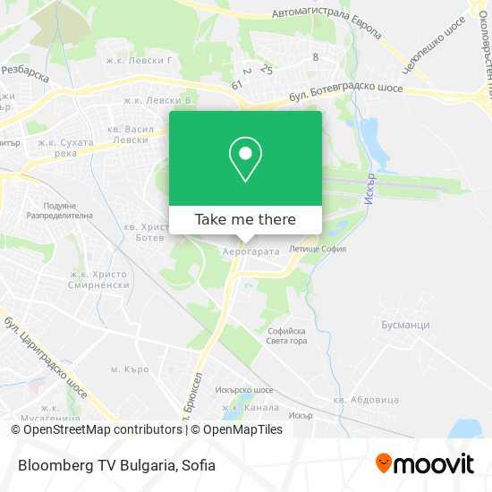 Bloomberg TV Bulgaria map