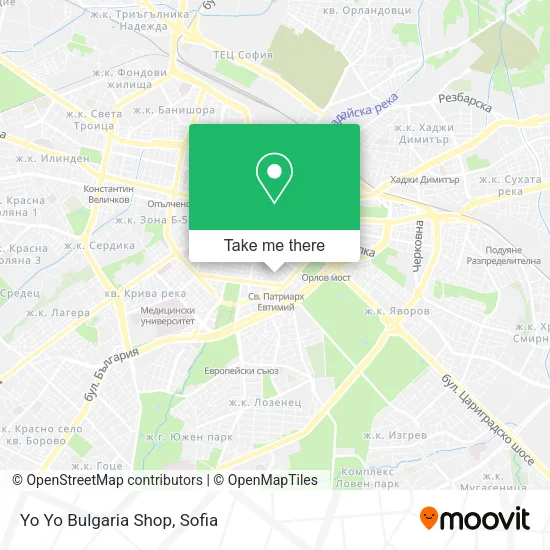 Карта Yo Yo Bulgaria Shop