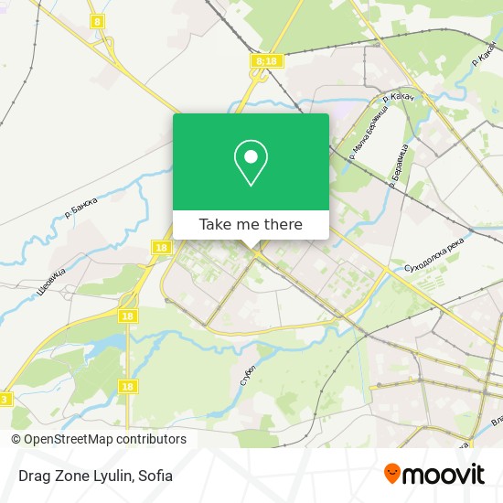 Drag Zone Lyulin map